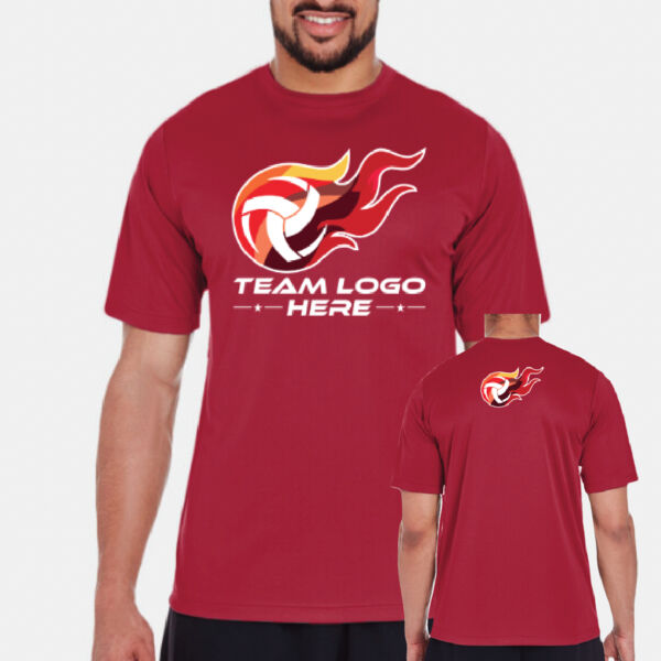 Front & Back Team 365 Unisex Performance T-Shirt Thumbnail